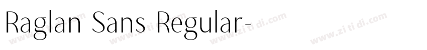 Raglan Sans Regular字体转换